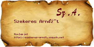 Szekeres Arnót névjegykártya